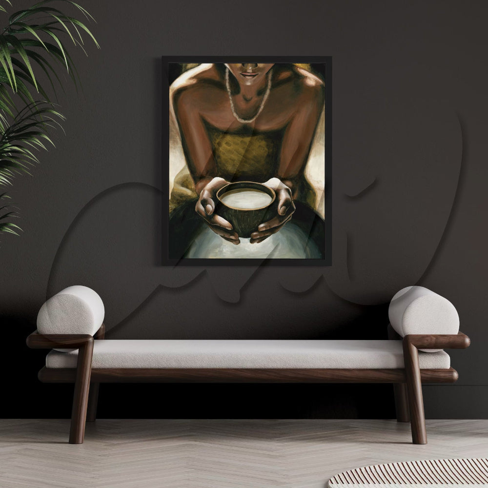 Samoan Art Print – Traditional Kava Ceremony Polynesian Wall Art