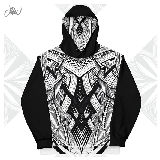 Black Fonuea Samoan Tattoo Hoodie