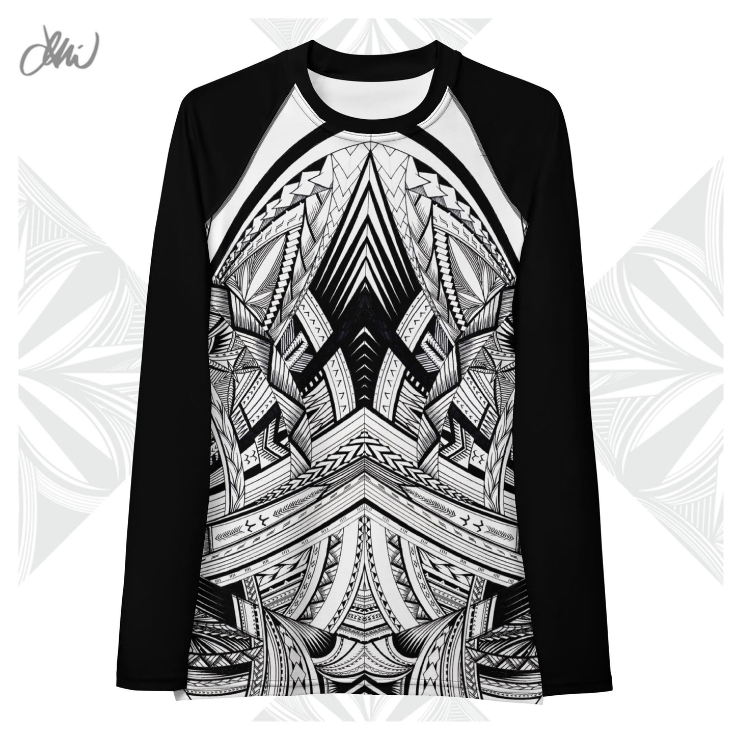 Fonuea BW Tatau Women's Rash Guard