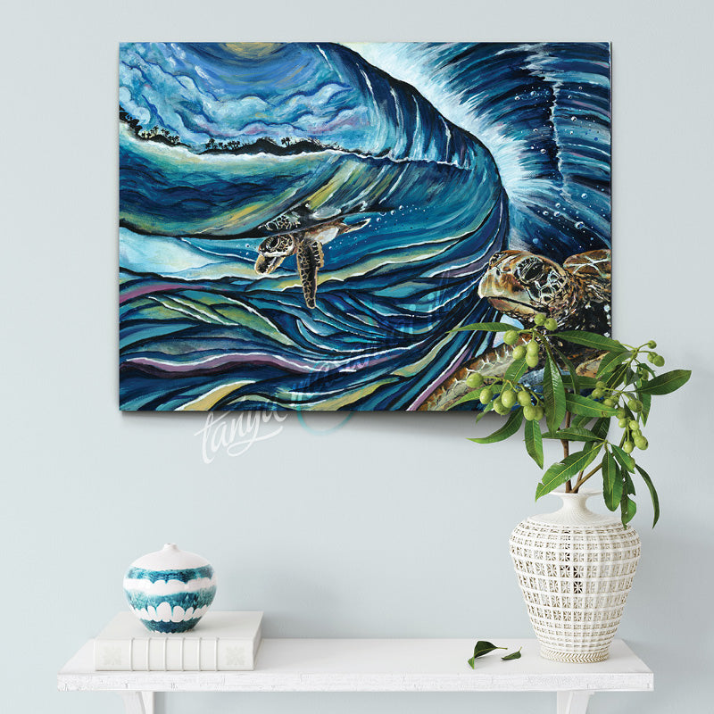 Baby Turtle Hawaii Art