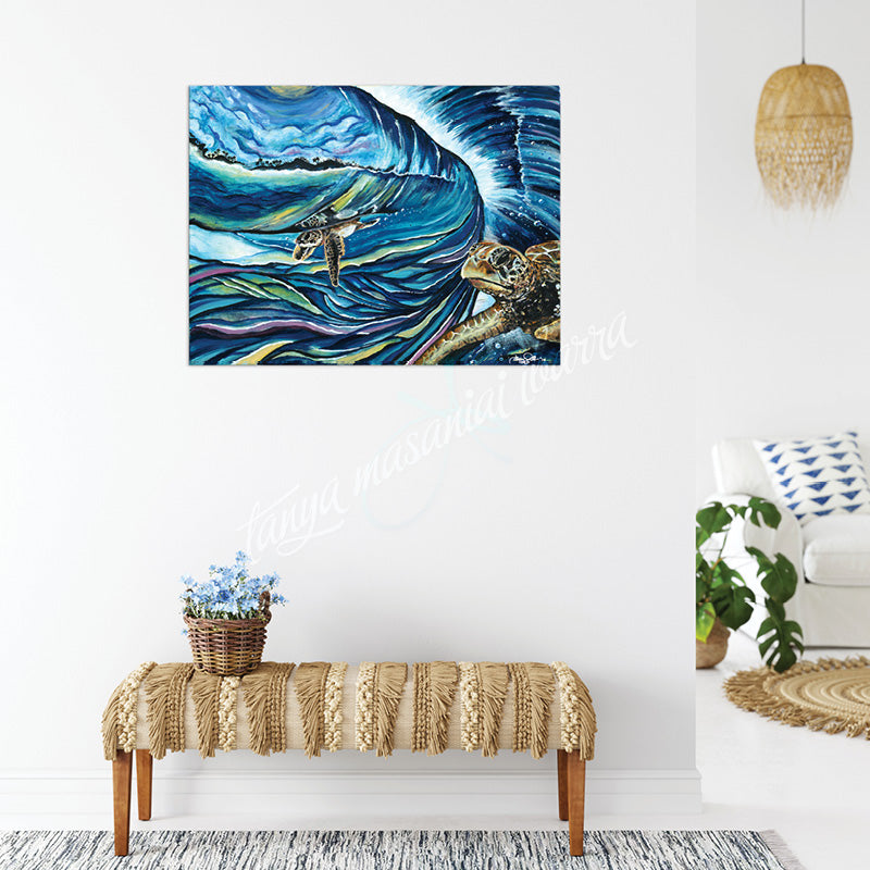Baby Turtle Hawaii Art