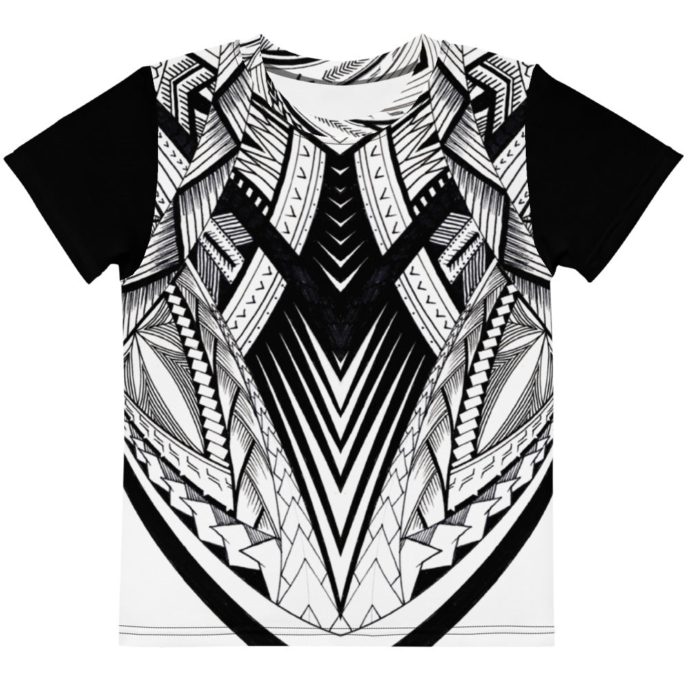Samoan Tatau Fonuea Kids crew neck t-shirt