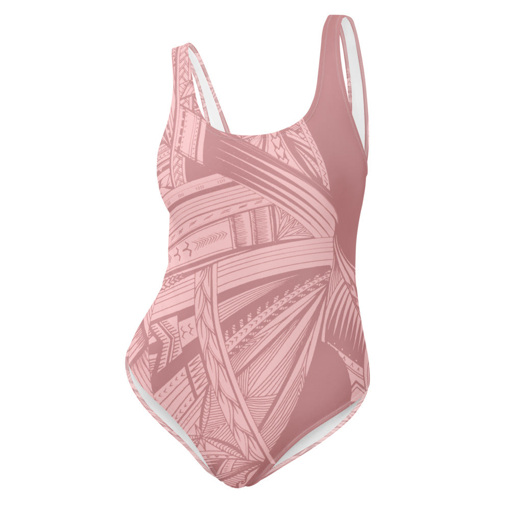 Samoan Light Pink One-Piece Swimsuit