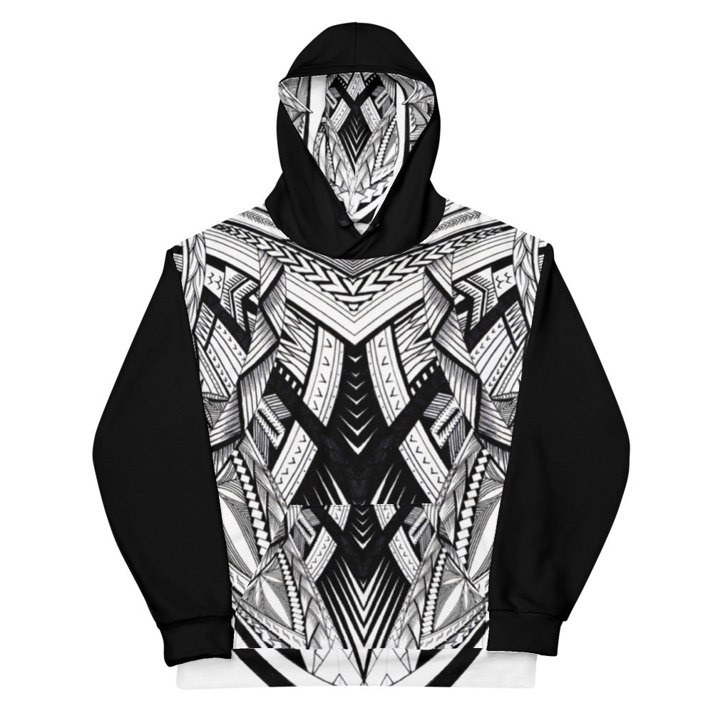 Black Fonuea Samoan Tattoo Hoodie