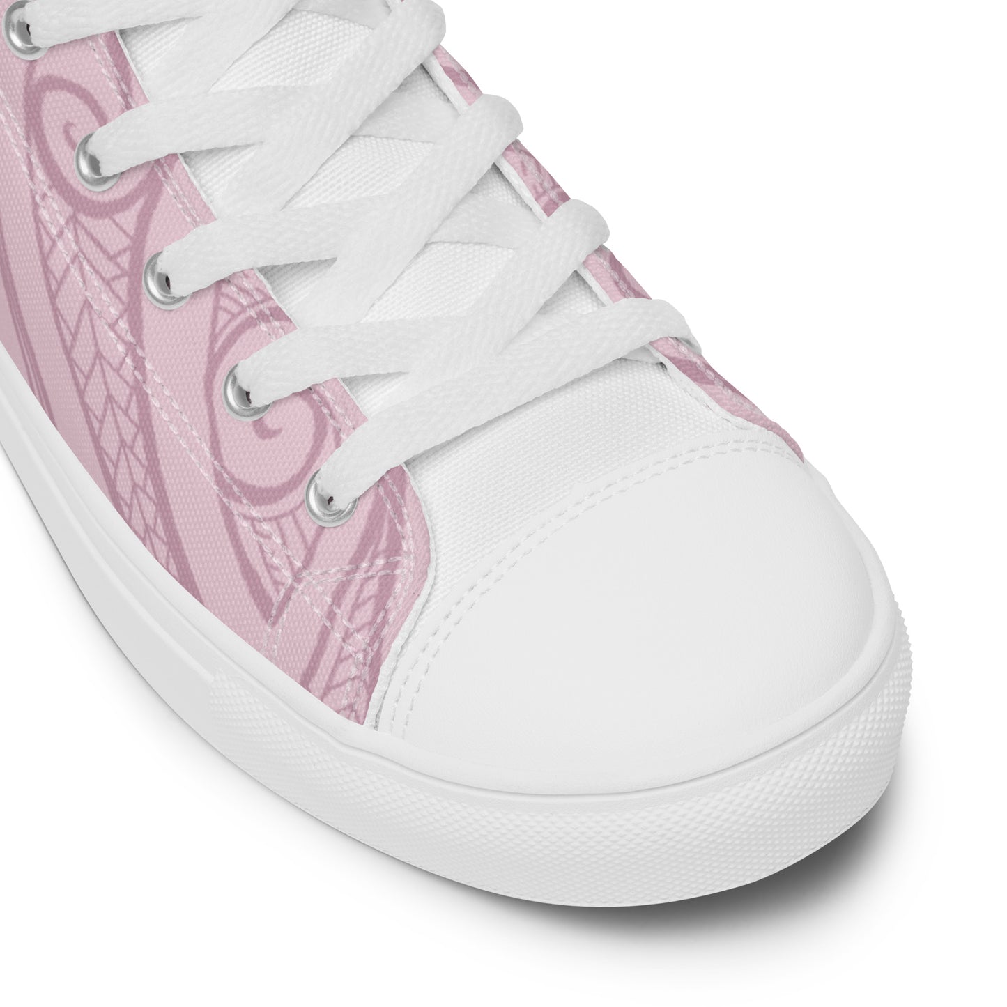 Pink Pasifika Men’s high top canvas shoes