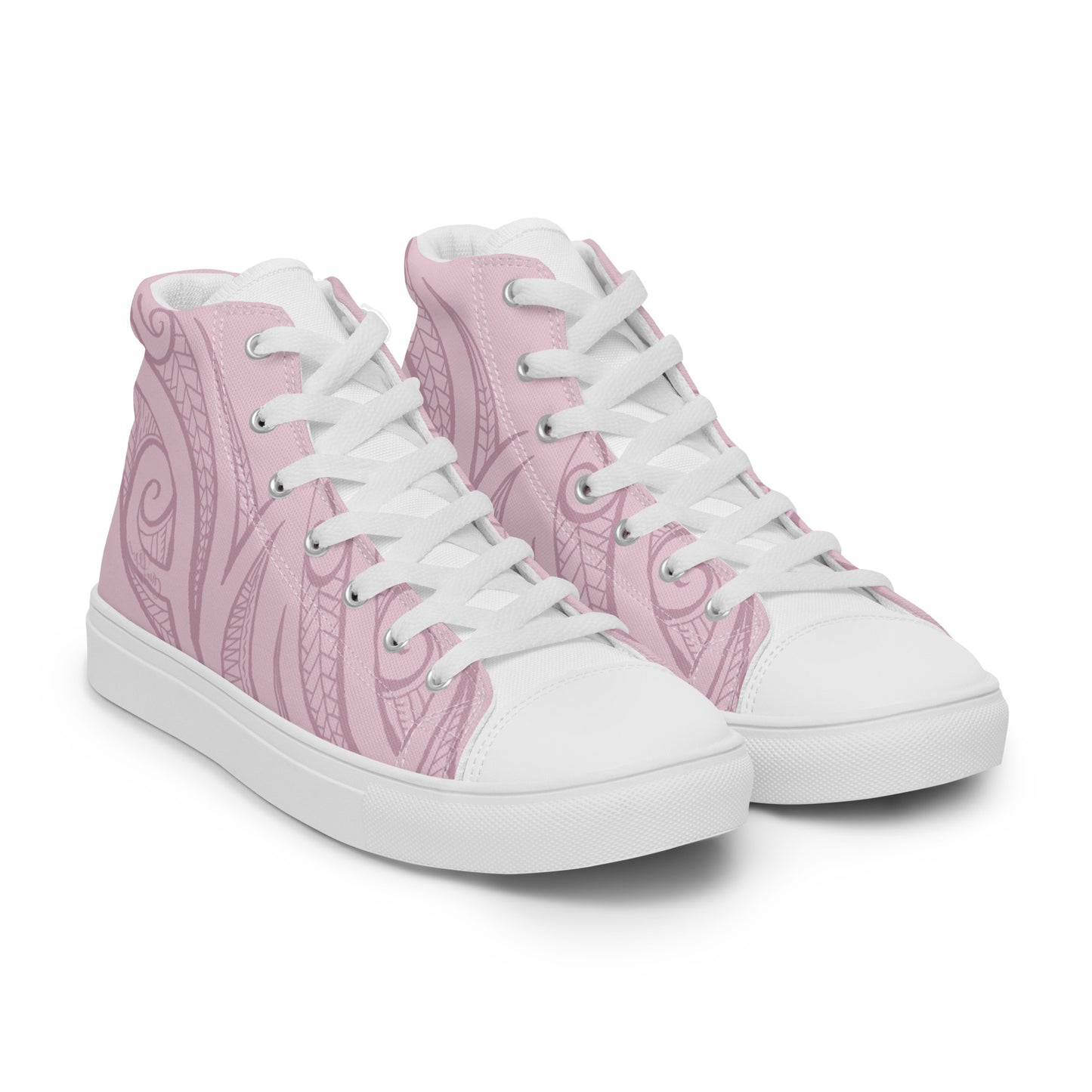 Pink Pasifika Men’s high top canvas shoes