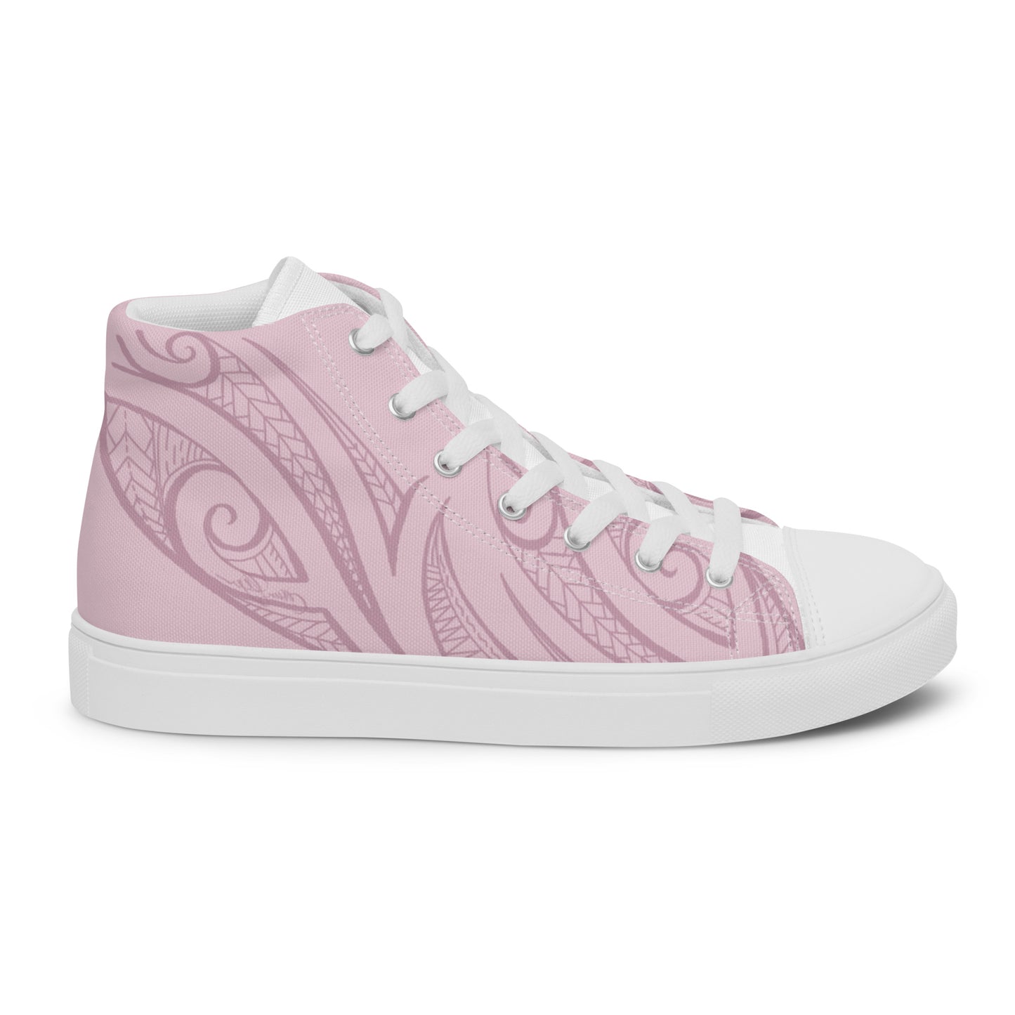 Pink Pasifika Men’s high top canvas shoes