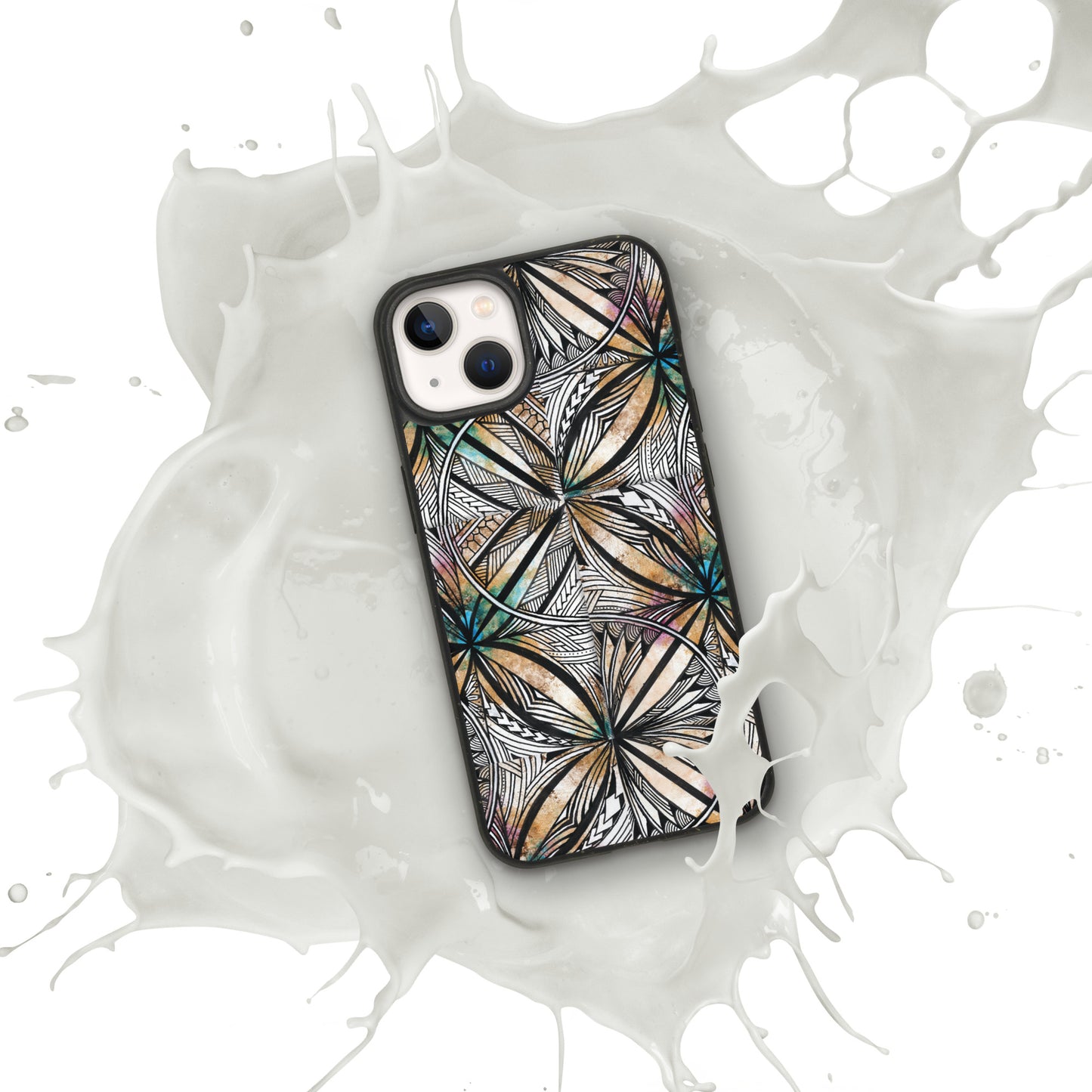 Golden Tapa Speckled iPhone case