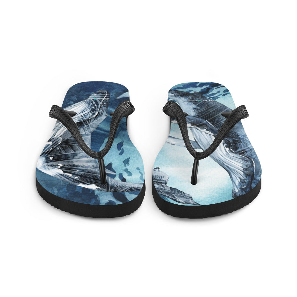 Whale Song Flip-Flops