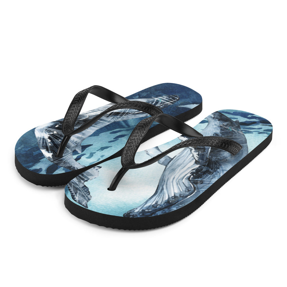 Whale Song Flip-Flops