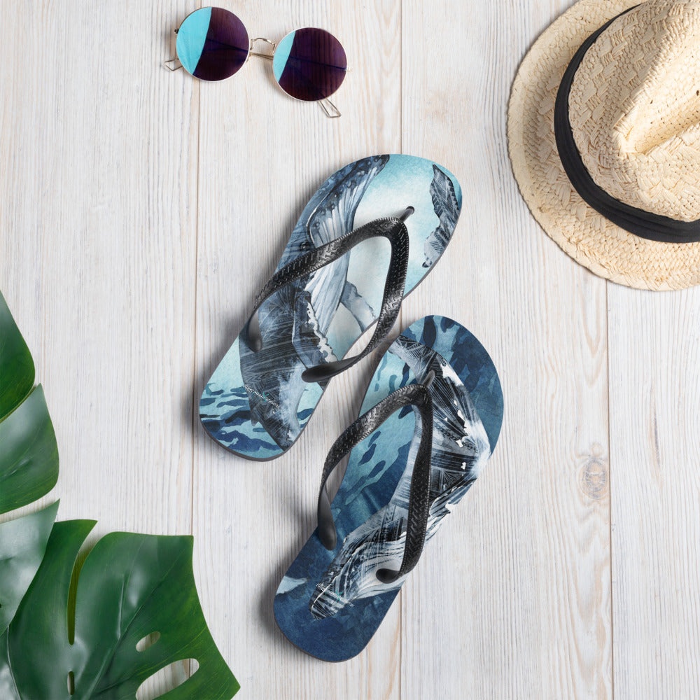 Whale Song Flip-Flops