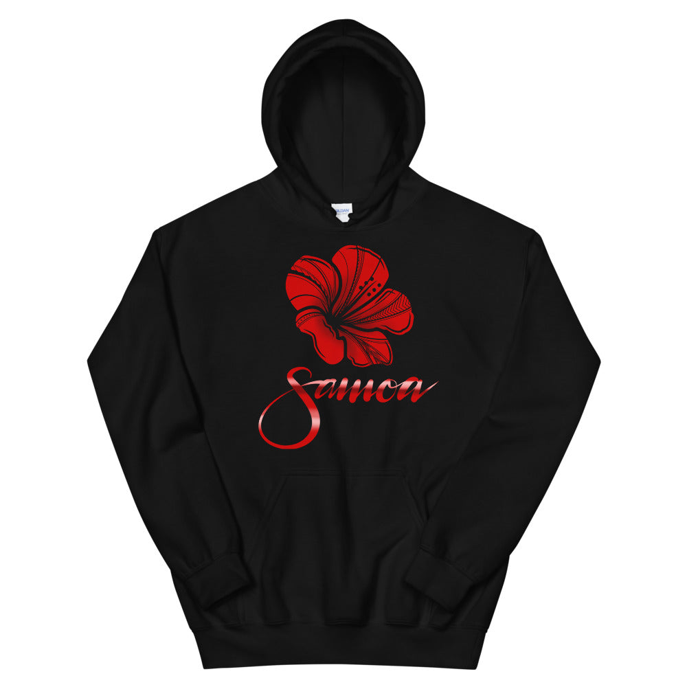 Red Hibiscus Samoa Unisex Hoodie
