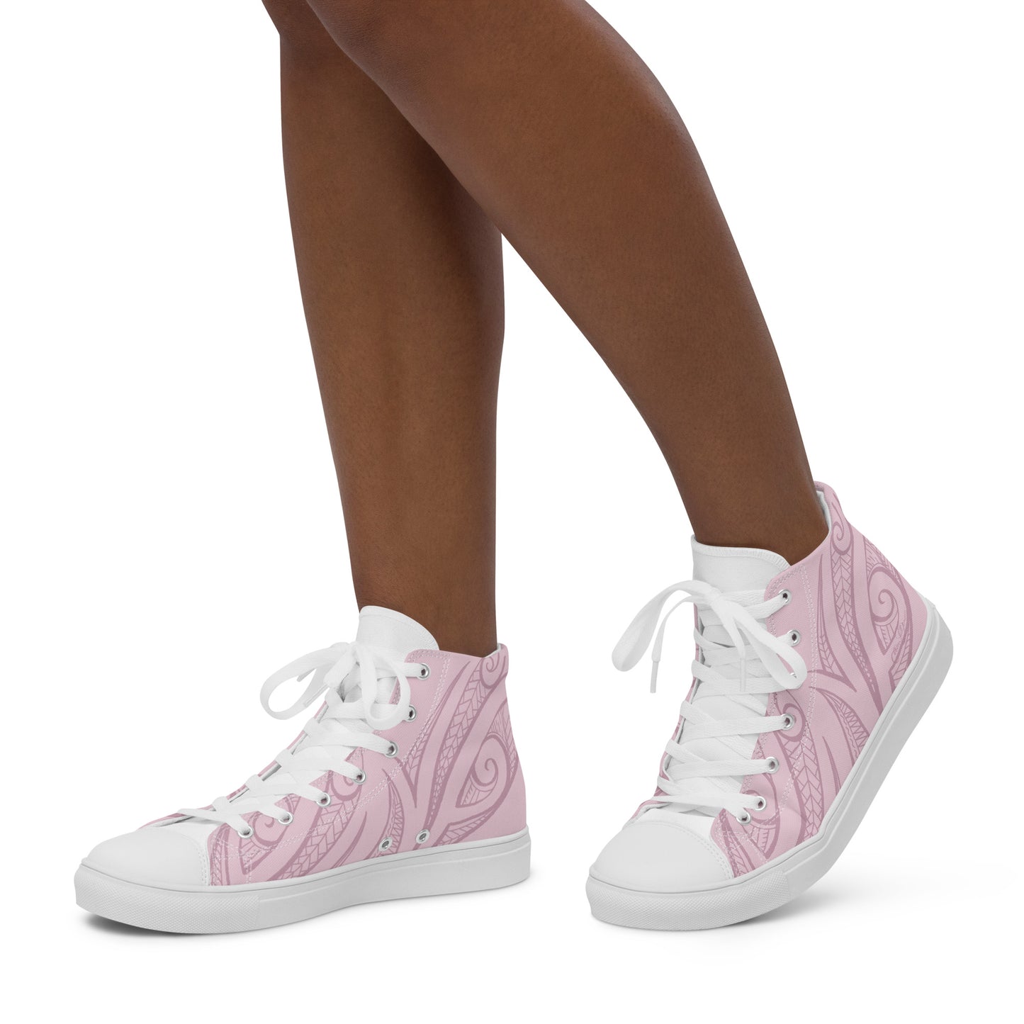 Pink Pasifika Women’s high top canvas shoes
