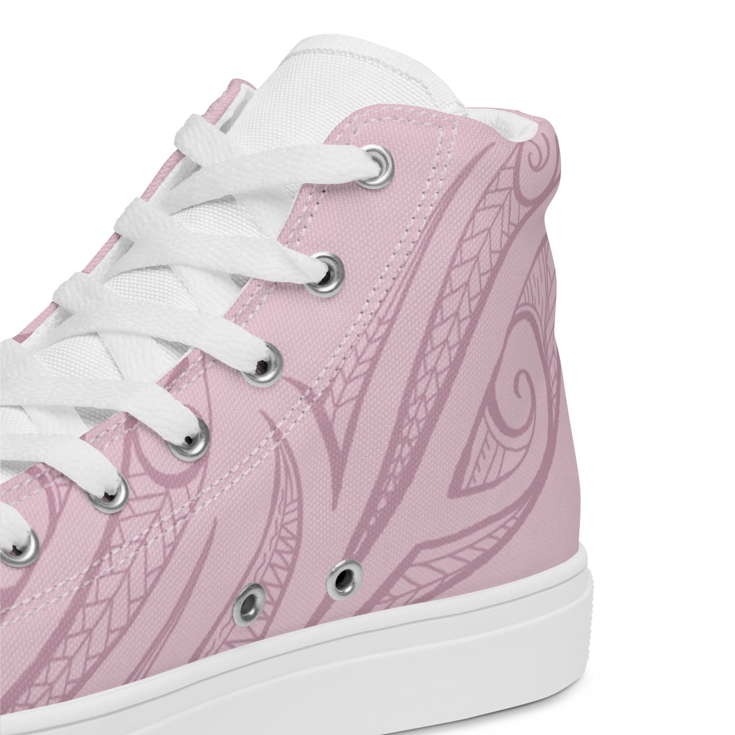 Pink Pasifika Women’s high top canvas shoes