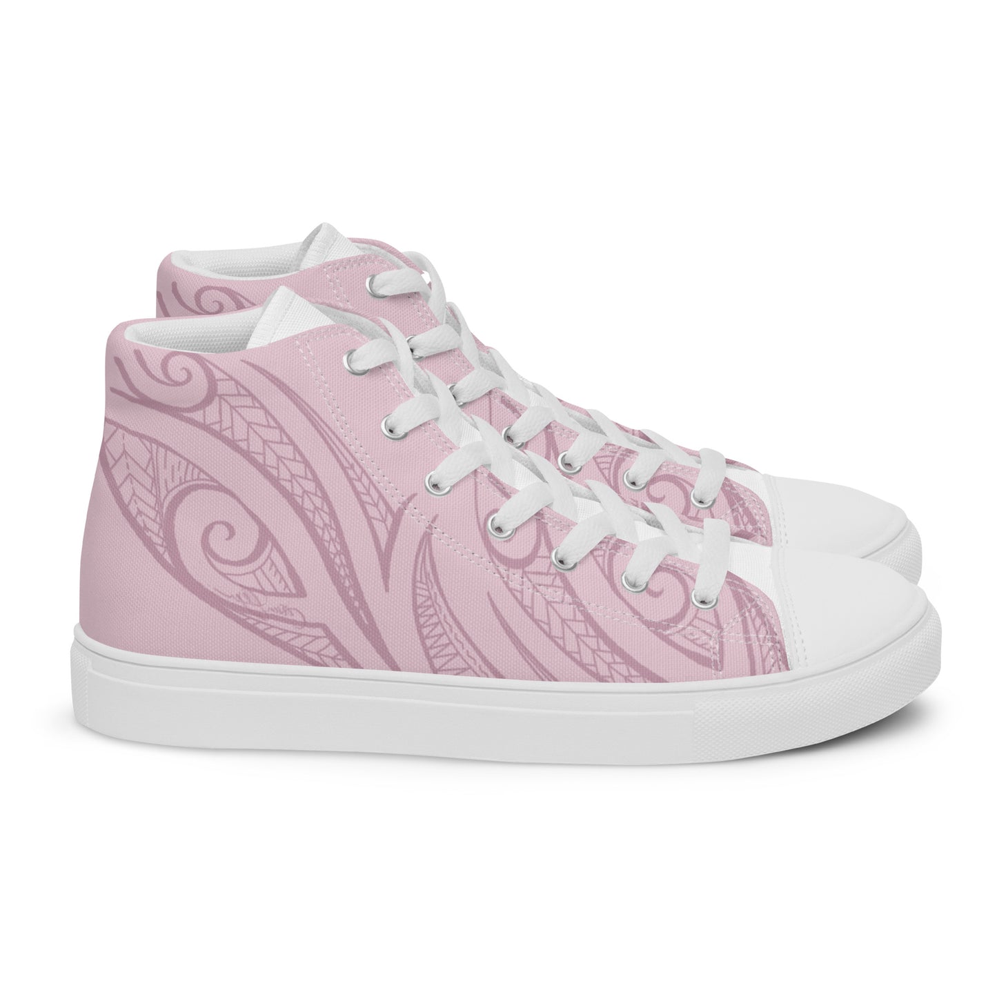Pink Pasifika Women’s high top canvas shoes