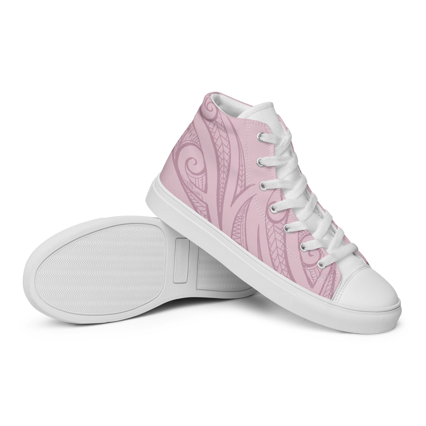 Pink Pasifika Women’s high top canvas shoes