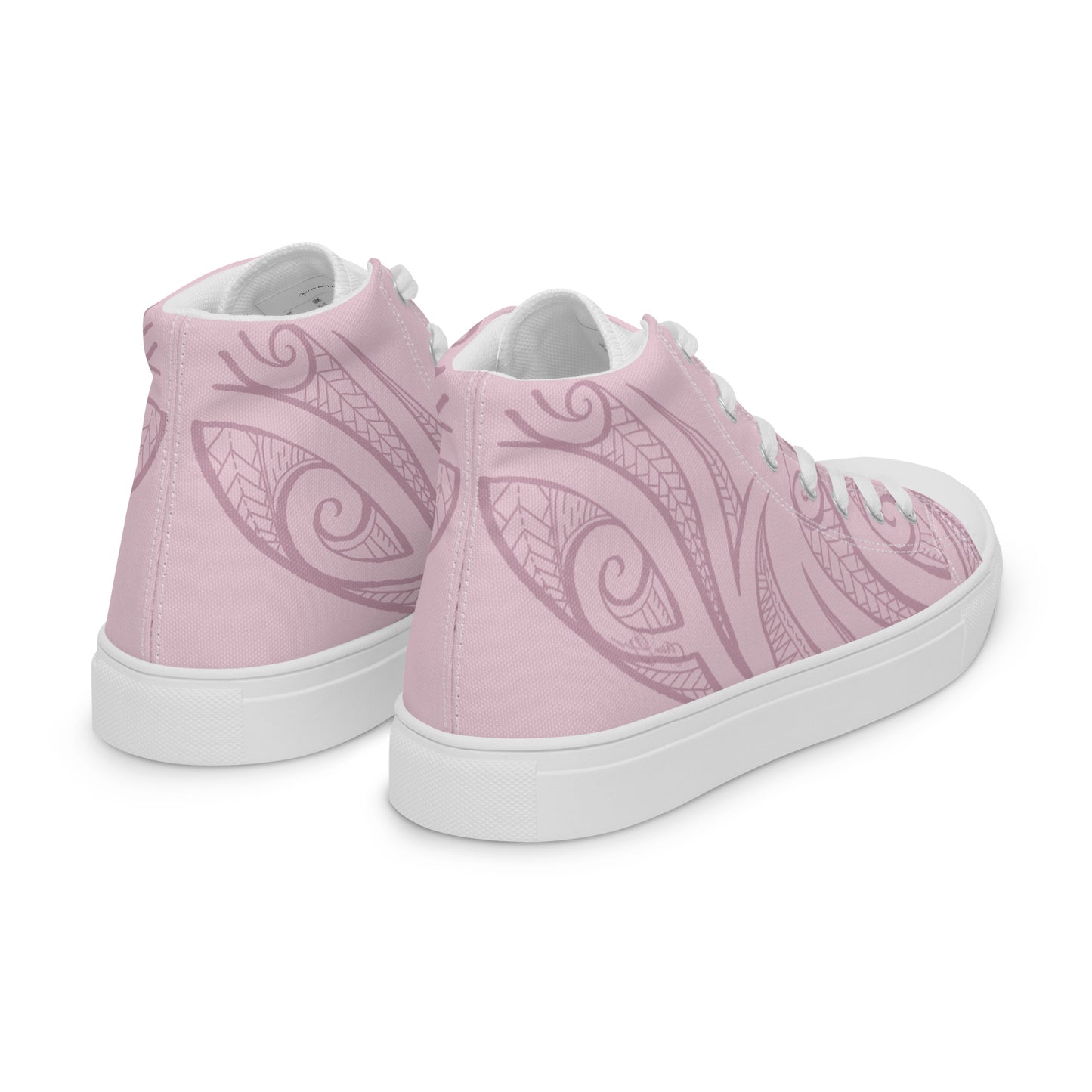 Pink Pasifika Women’s high top canvas shoes