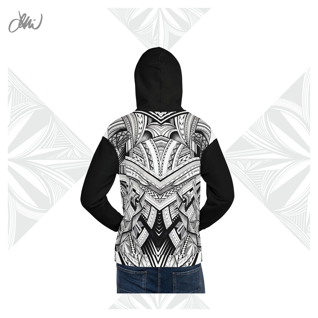Black Fonuea Samoan Tattoo Hoodie