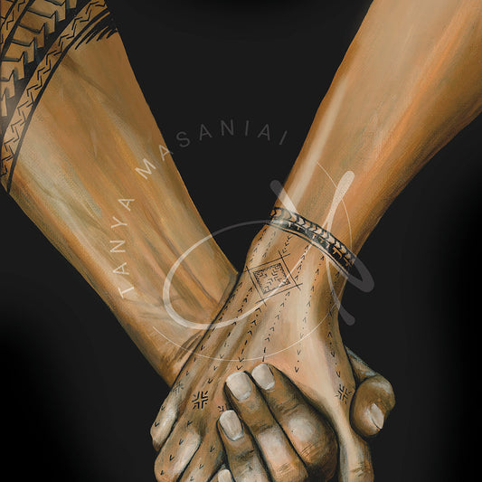 "Hands" Tatau Series Canvas