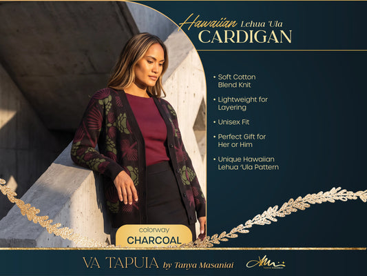 Lehua ‘Ula Hawaiian Hilo Knitted cardigan