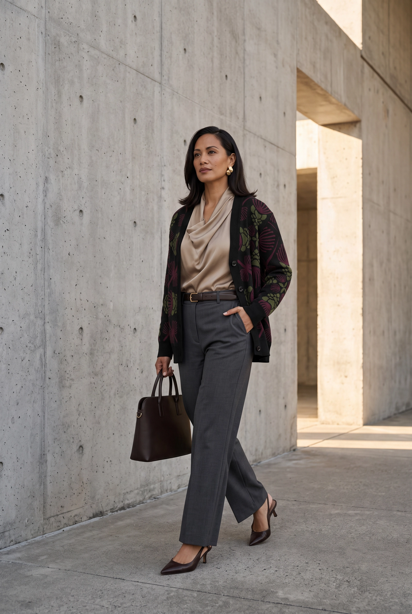 Lehua ‘Ula Hawaiian Hilo Knitted cardigan