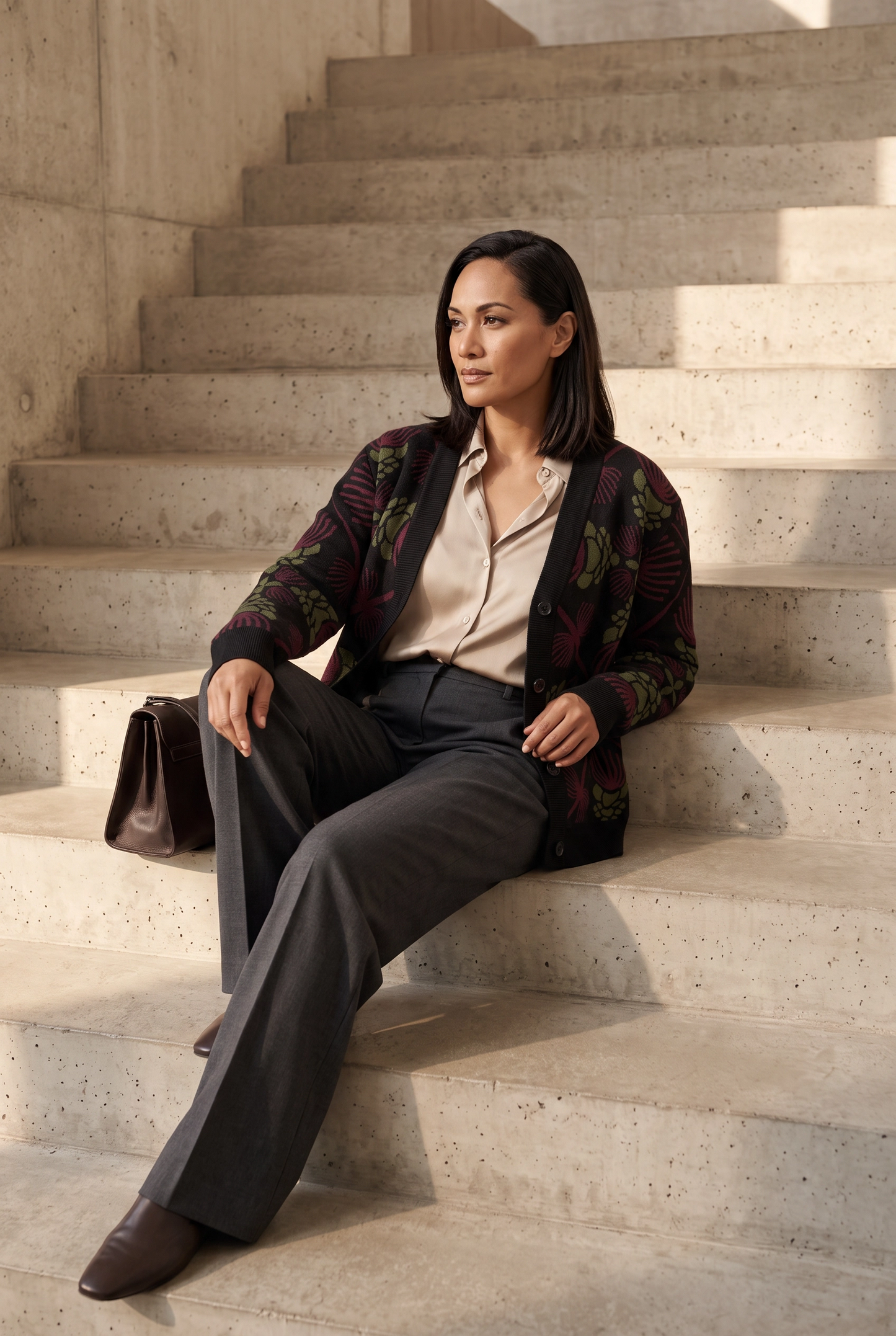 Lehua ‘Ula Hawaiian Hilo Knitted cardigan