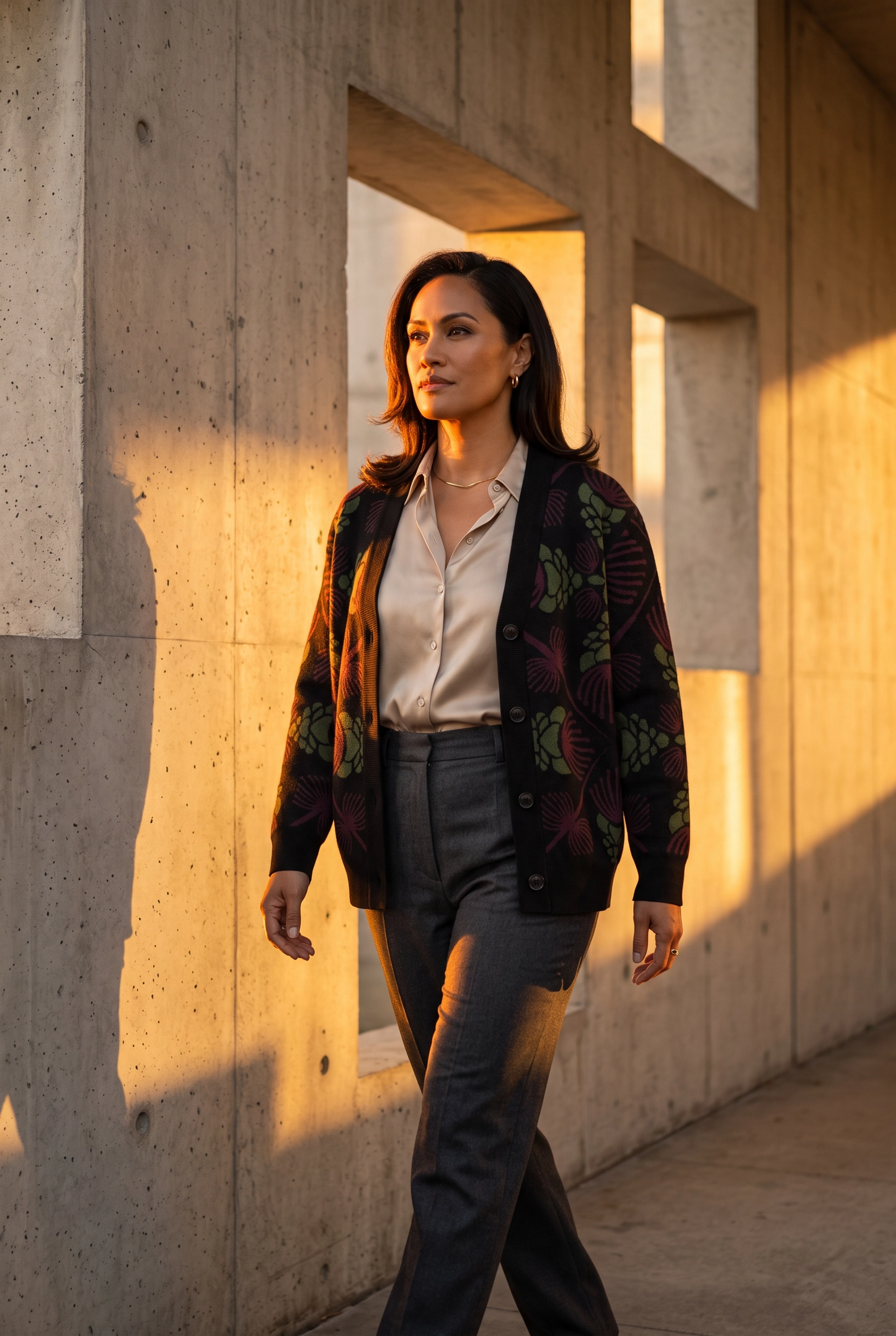 Lehua ‘Ula Hawaiian Hilo Knitted cardigan