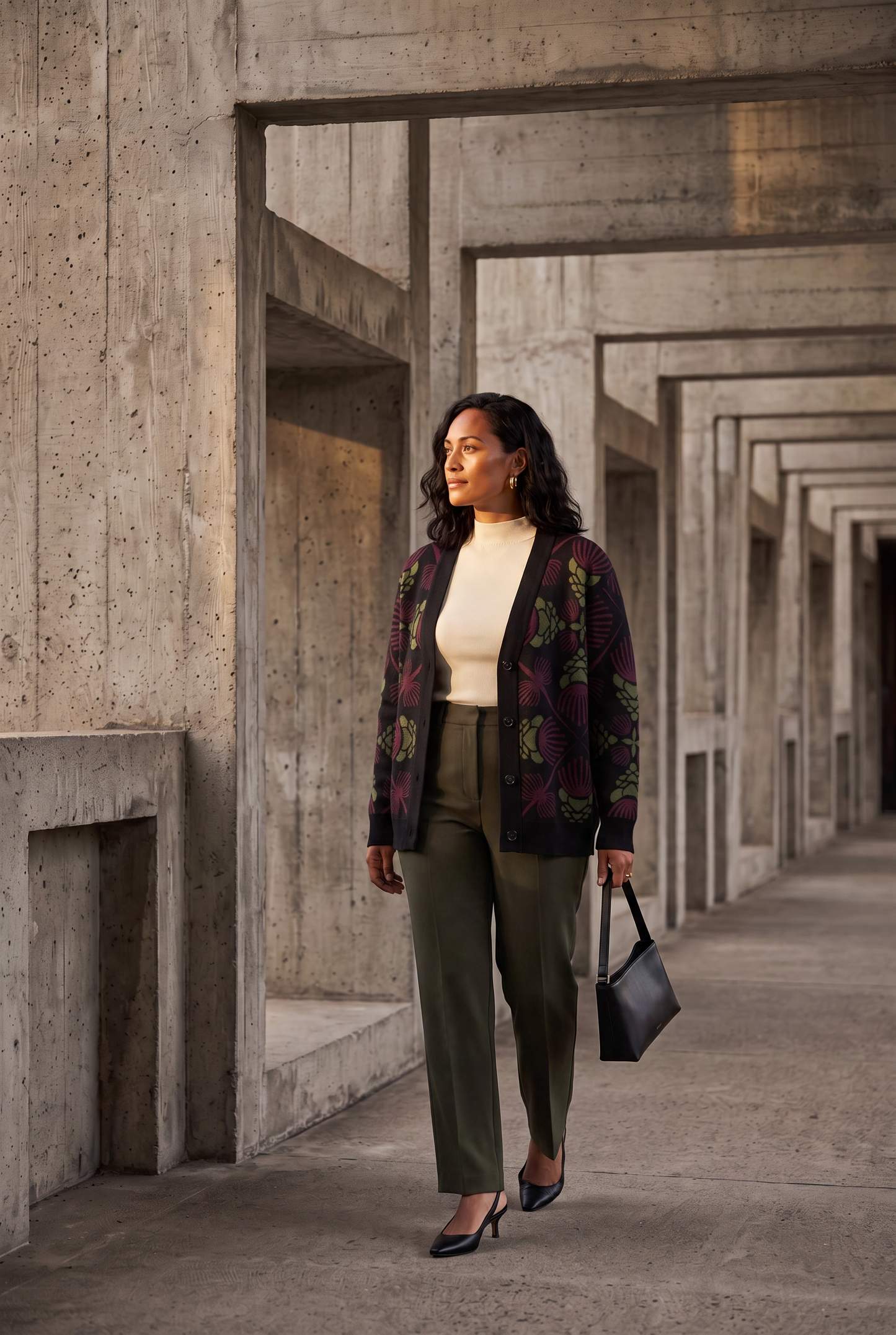 Lehua ‘Ula Hawaiian Hilo Knitted cardigan