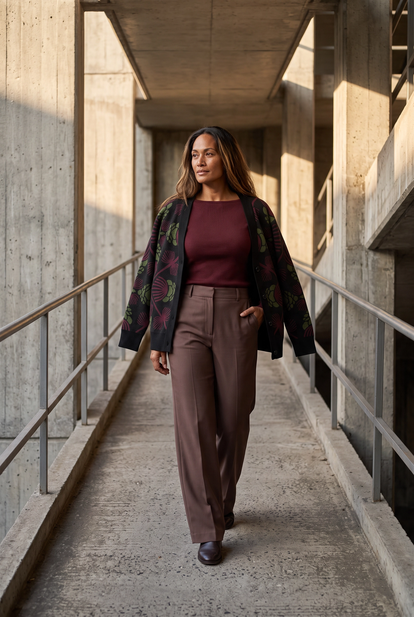 Lehua ‘Ula Hawaiian Hilo Knitted cardigan