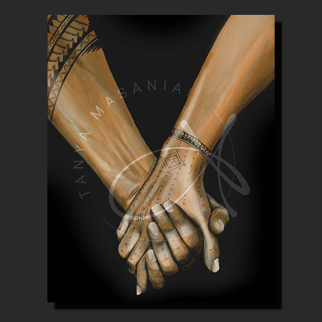 "Hands" Tatau Series Canvas