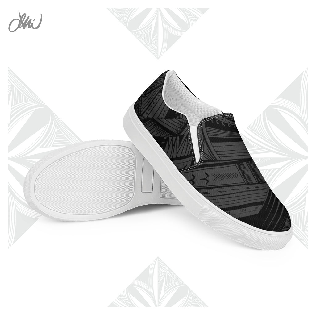 Black Tatau Women’s slip-on canvas shoes