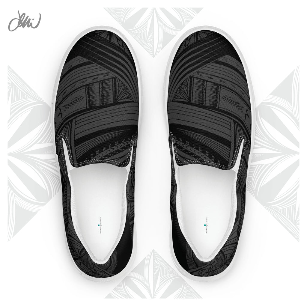 Black Tatau Women’s slip-on canvas shoes