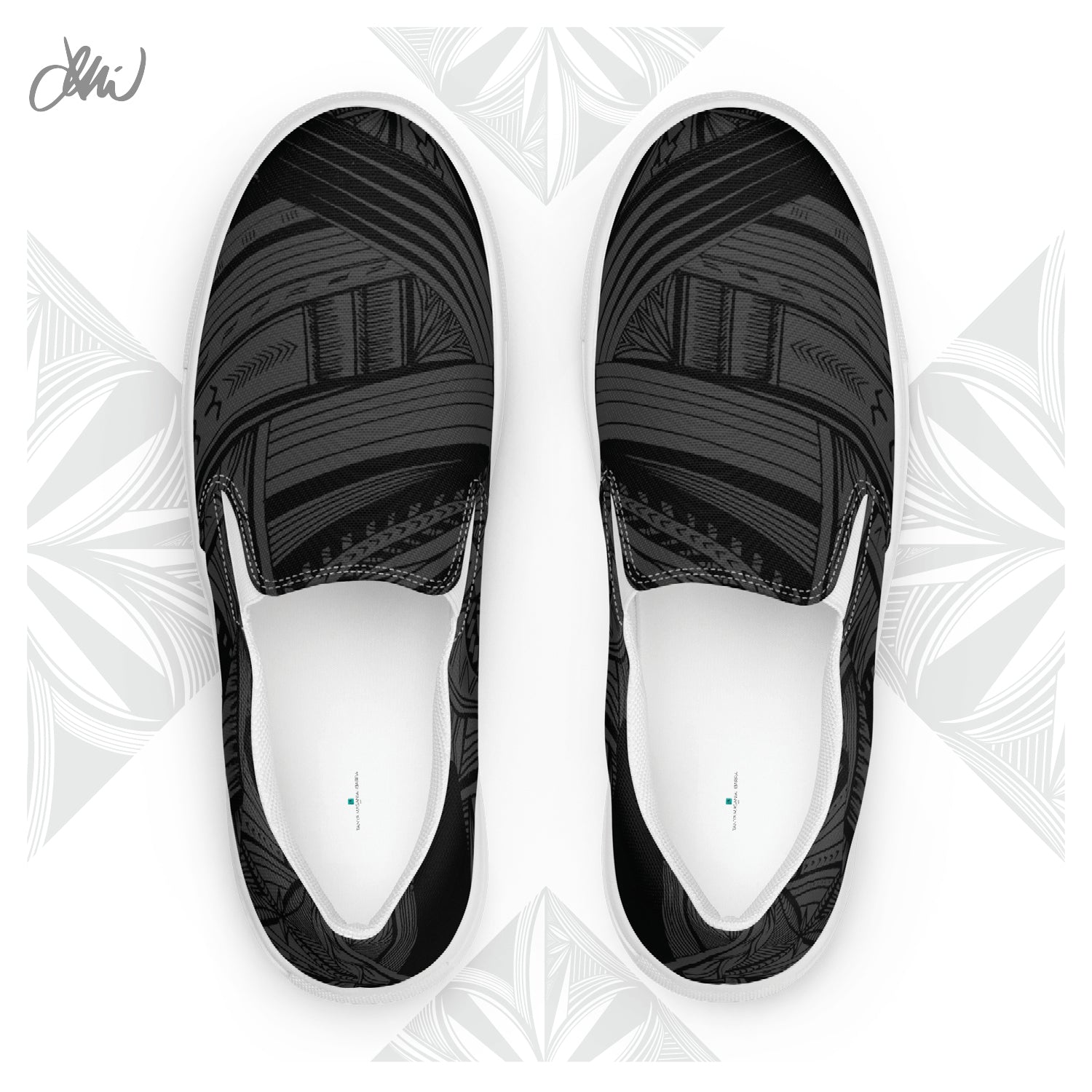 Black Tatau Women’s slip-on canvas shoes