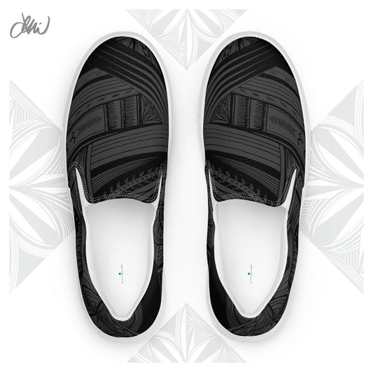 Black Tatau Women’s slip-on canvas shoes