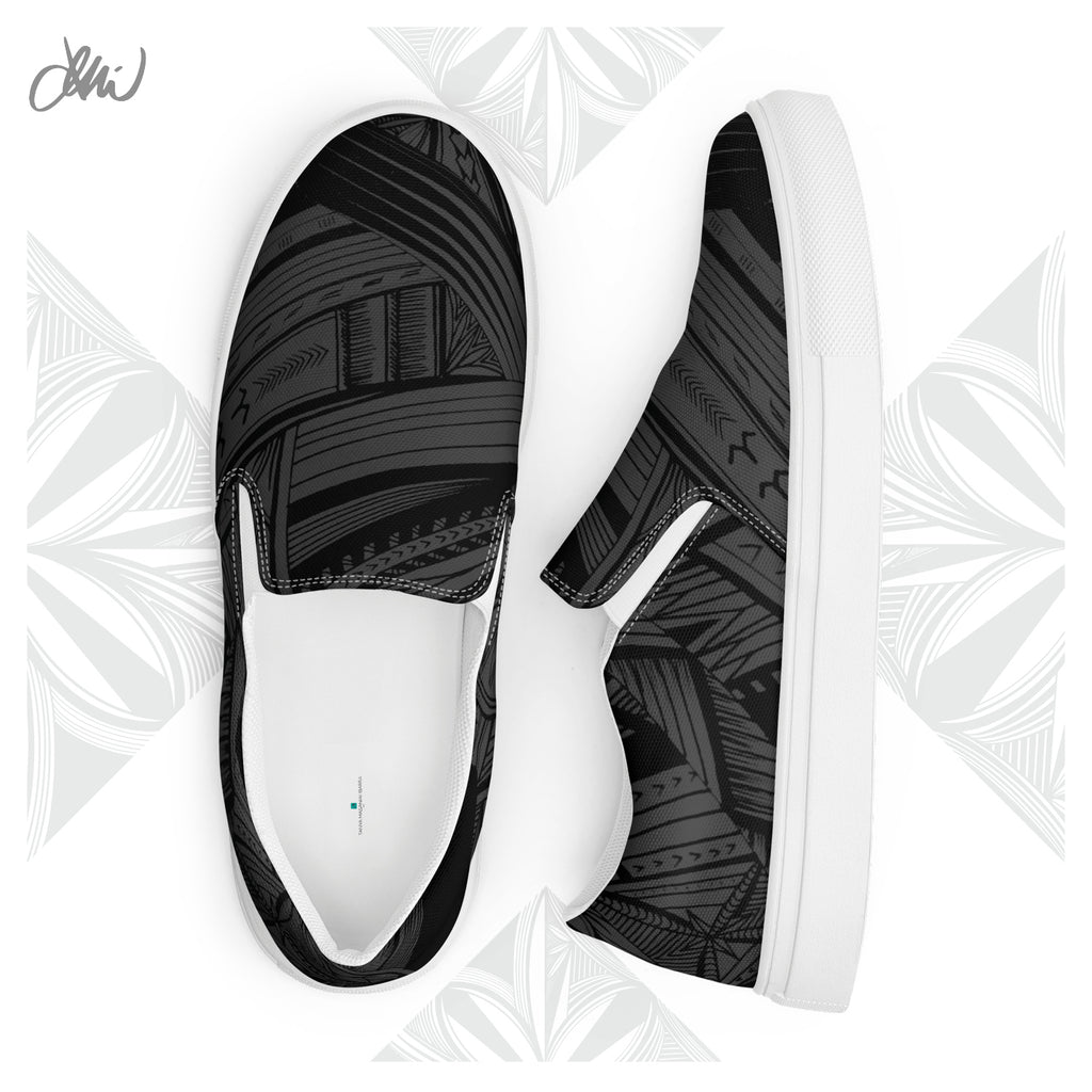 Black Tatau Women’s slip-on canvas shoes
