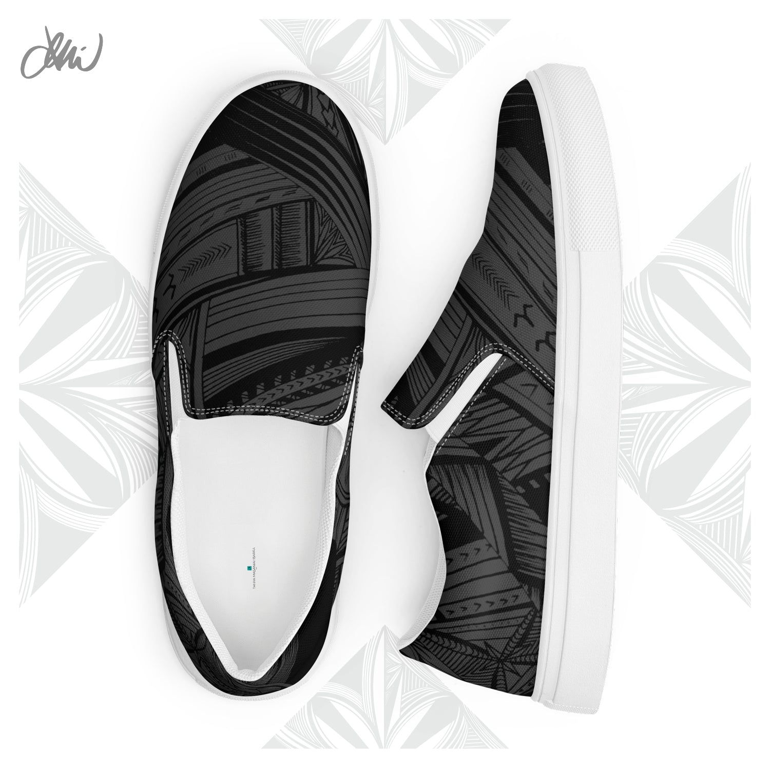 Black Tatau Women’s slip-on canvas shoes