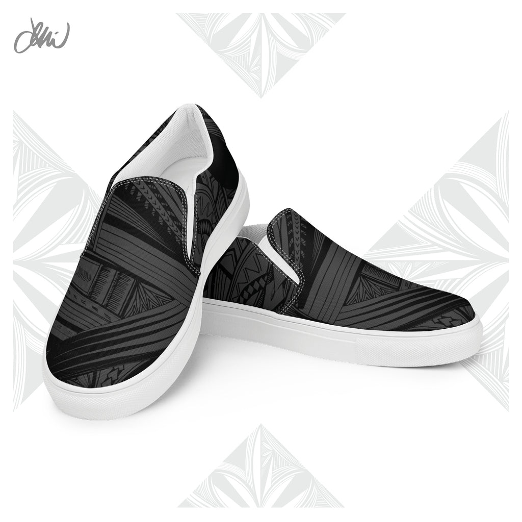 Black Tatau Women’s slip-on canvas shoes