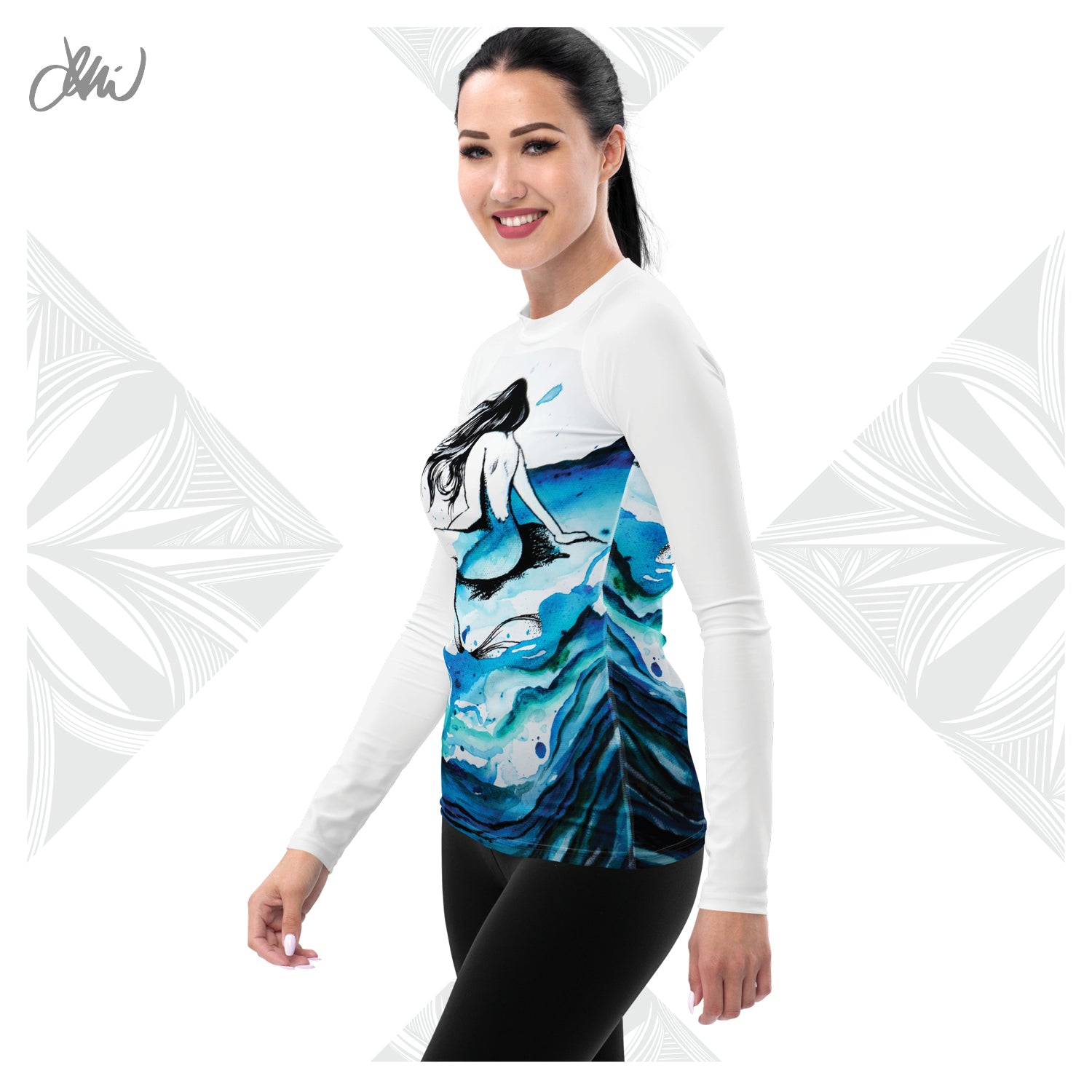 Mermaid Dreams Women's Rash Guard