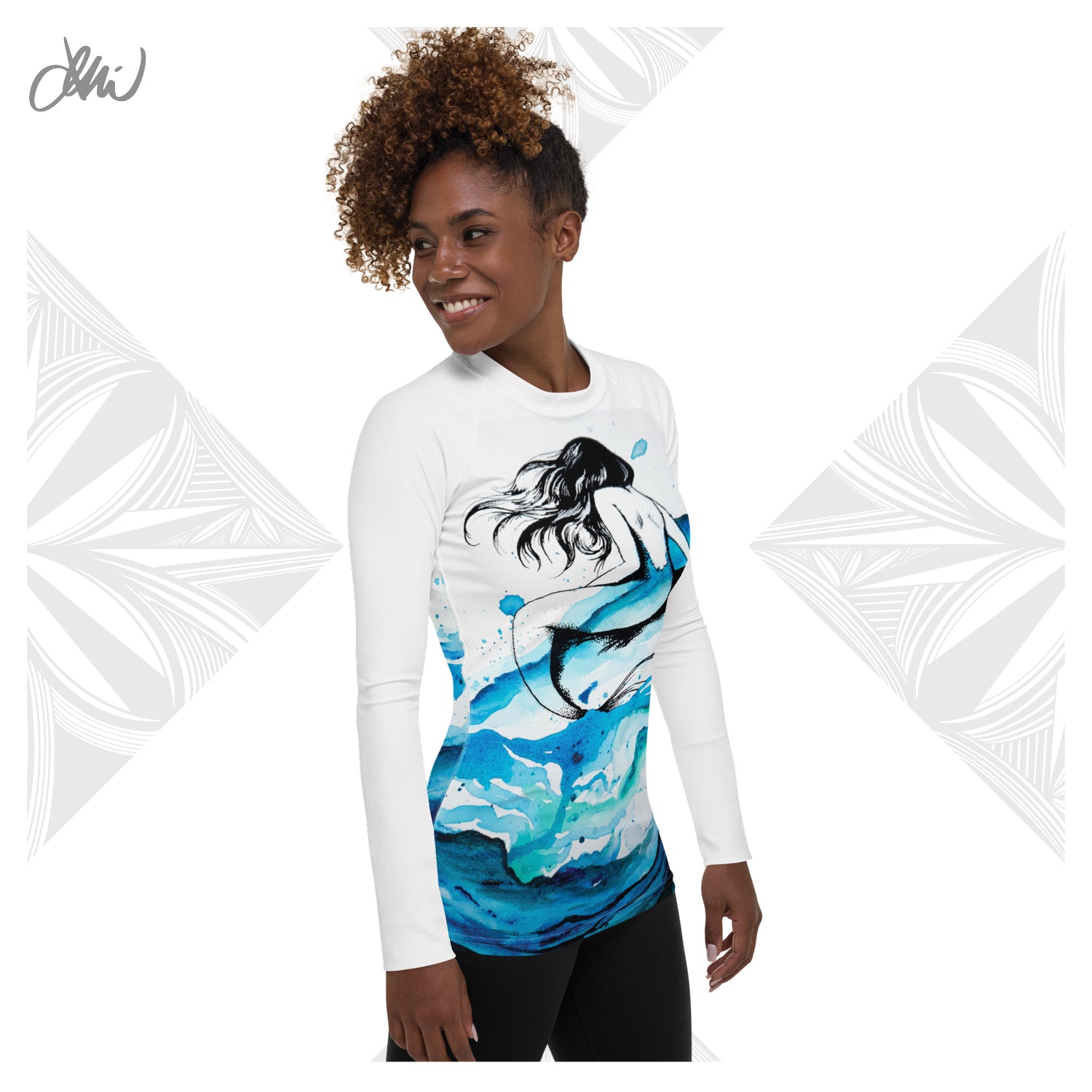 Mermaid Dreams Women's Rash Guard