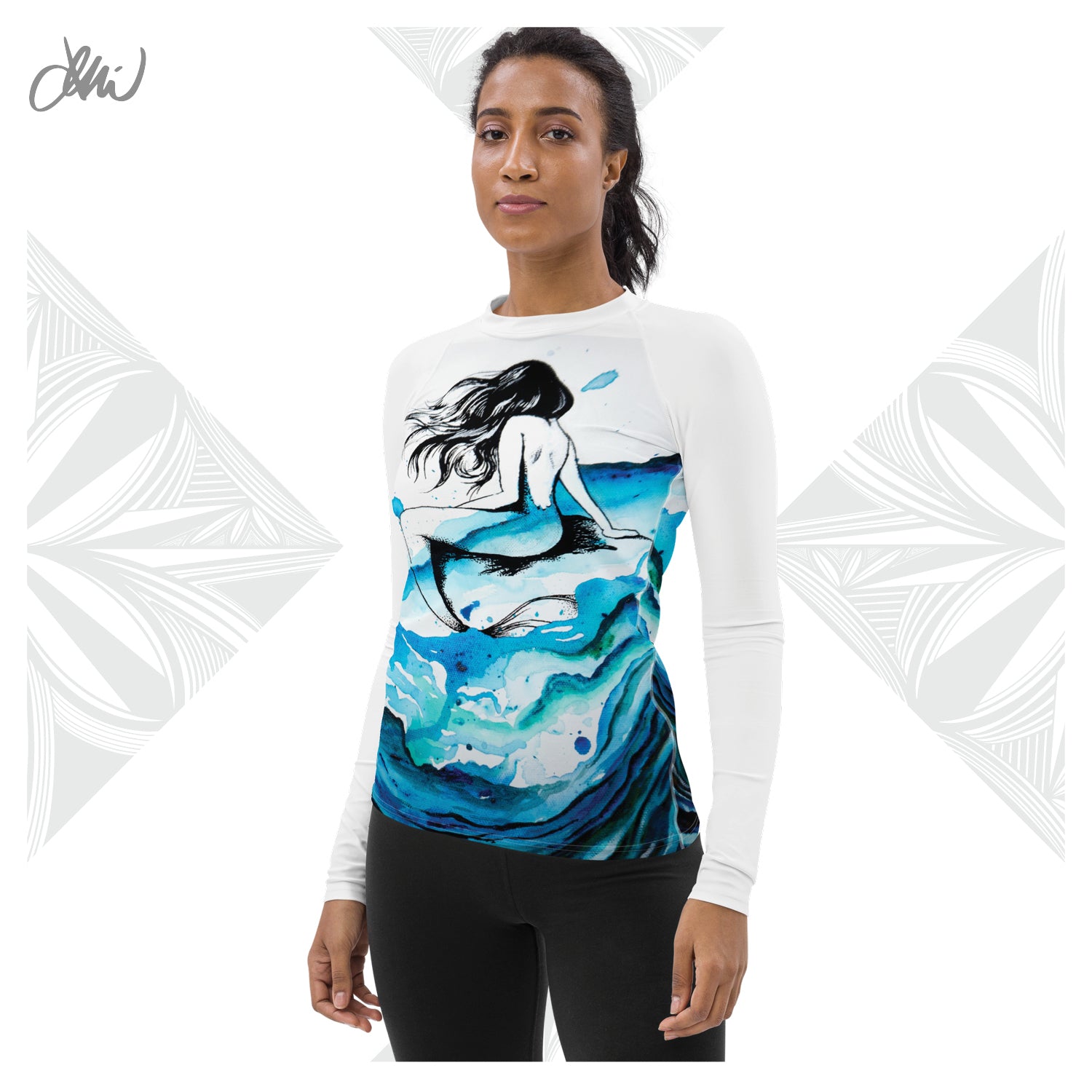 Mermaid Dreams Women's Rash Guard