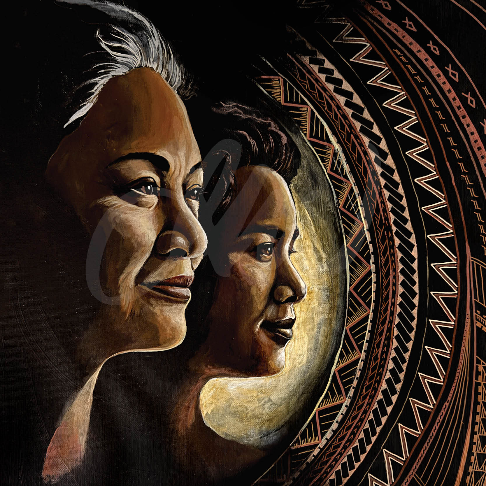 “O le ala i le pule o le tautua.”