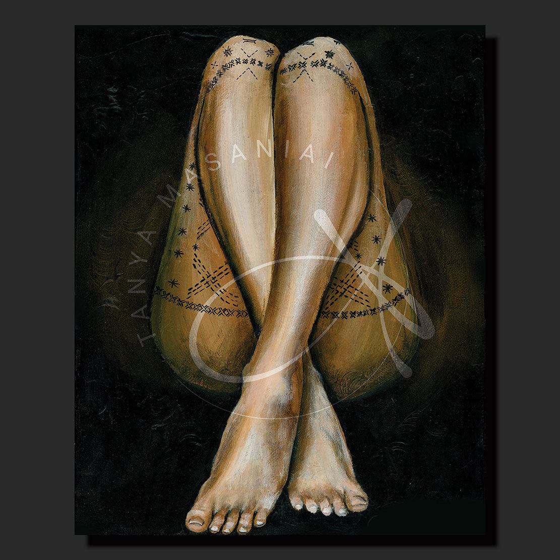 "Sacred Malu" Tatau Series Canvas Print