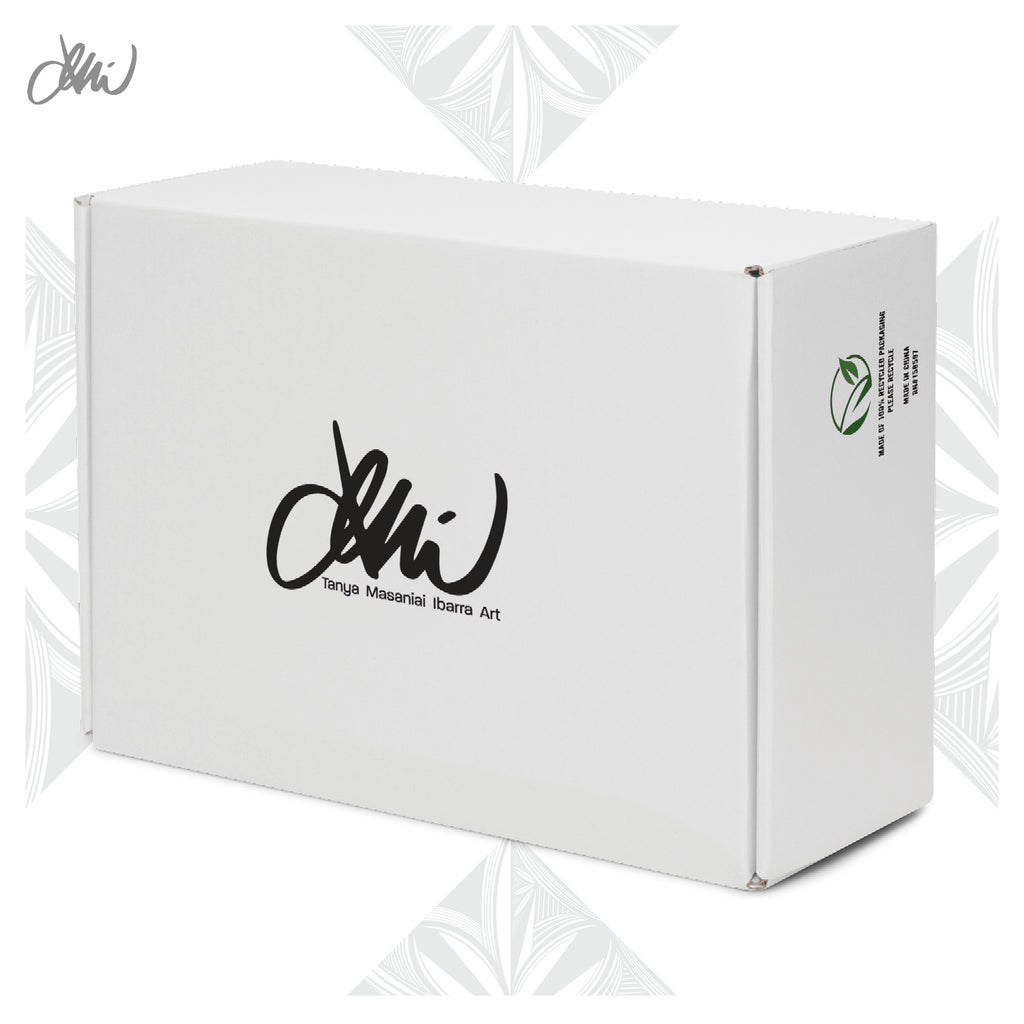 Samoa Tatau Black White Women’s high top canvas shoes