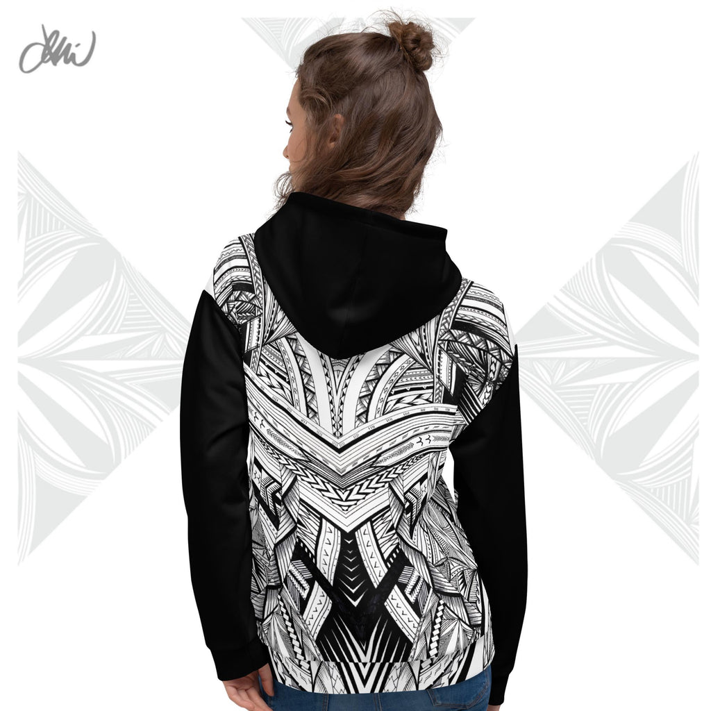 Black Fonuea Samoan Tattoo Hoodie
