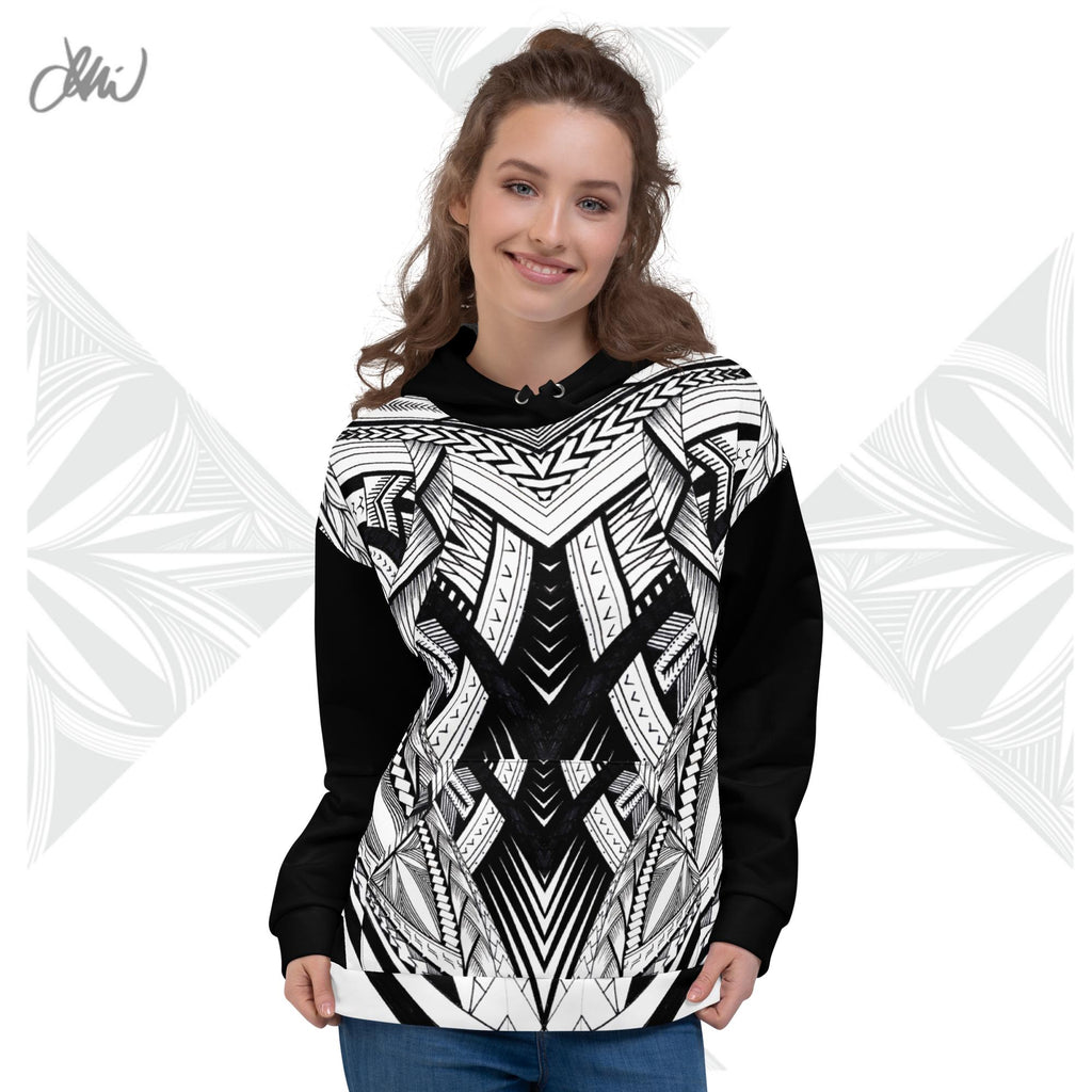 Black Fonuea Samoan Tattoo Hoodie