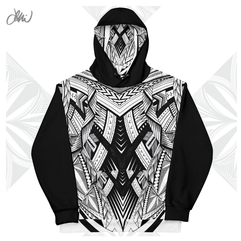 Black Fonuea Samoan Tattoo Hoodie