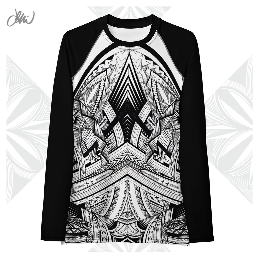 Fonuea BW Tatau Women's Rash Guard