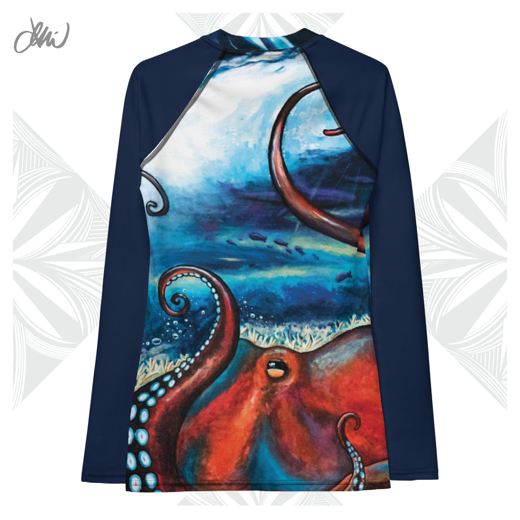 He'e Dreams Octopus Women's Rash Guard