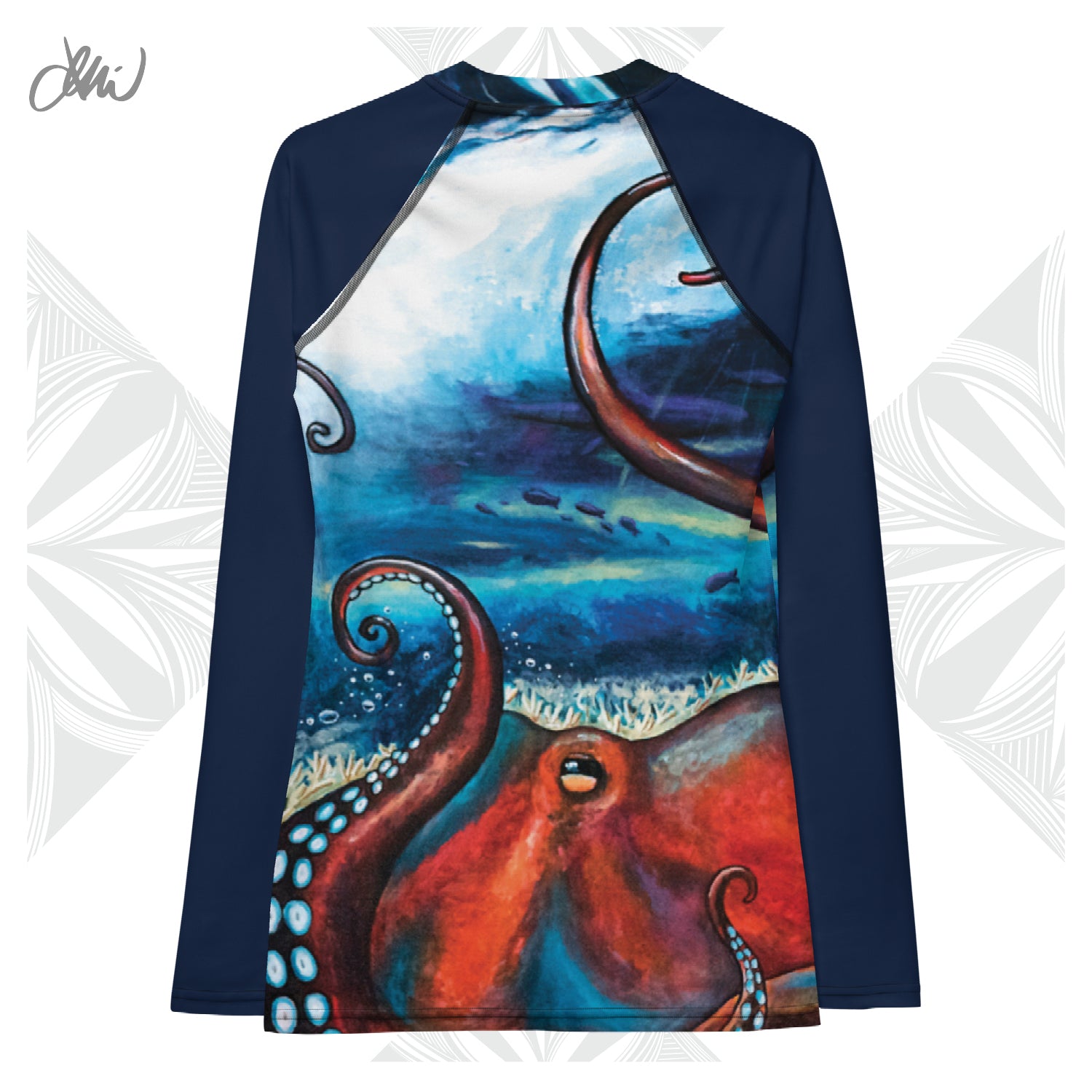 He'e Dreams Octopus Women's Rash Guard