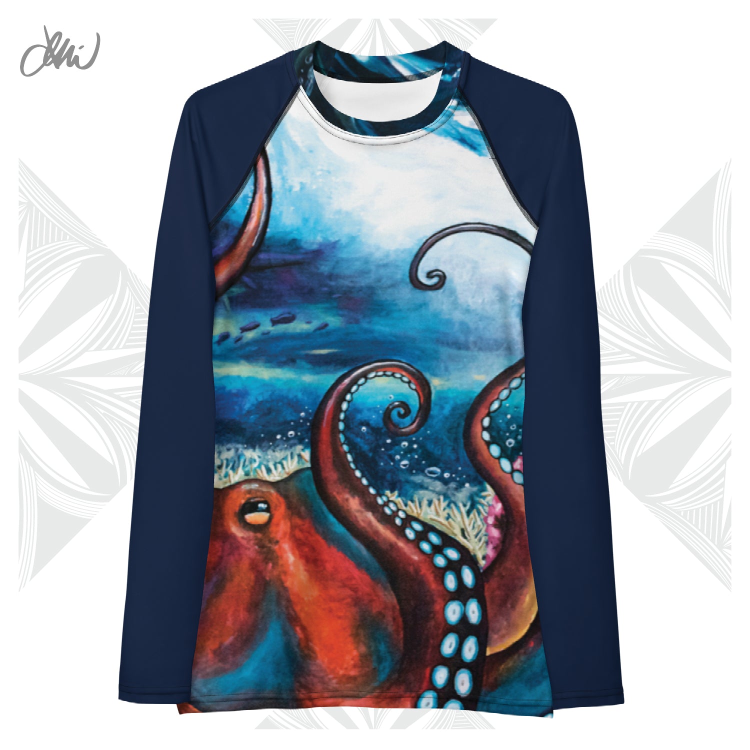 He'e Dreams Octopus Women's Rash Guard